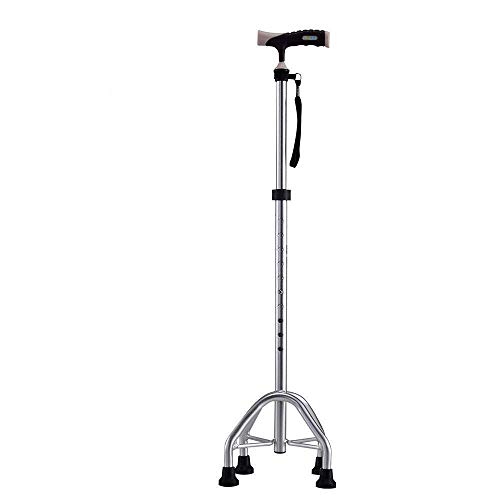 Canne de marche réglable en aluminium Tor Pliant avec poignée gel confortable