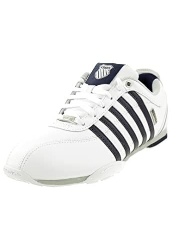 K-Swiss Men's Arvee 1.5 Sneaker, WHT/NVY/GRYVLT/SPLIT, 9 UK