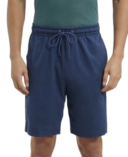 Image of Jockey AM12 Men's Super Combed Cotton Straight Fit Solid Shorts with Side Pockets