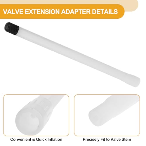 Image of 10pcs 170mm Tire Valve Extension Universal Plastic 180 Degree Tyre Valve Inflation Adapter for Car Motorcycle RV Truck Bike