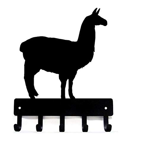 The Metal Peddler Llama Farm Key Rack Small 6 inch Wide - Made in USA
