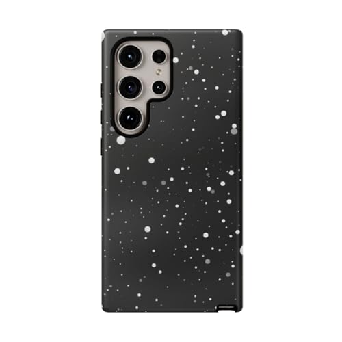Coque Samsung S24 Ultra mate rigide blanche à texture spatiale minimaliste