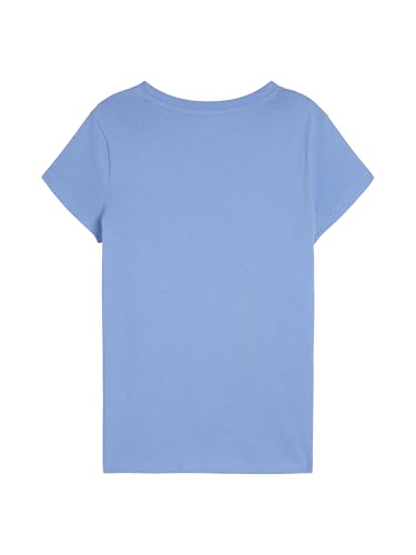 Image of Puma Girls Core Logo Short Sleeve T-Shirt, Crewneck, Soft and Lightweight