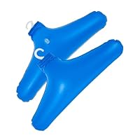 CLISPEED 2pcs Inflatable PVC Clothes Hanger Portable Non-slip Coat Holder for Travel and Home Use Lightweight Folding Drying Rack with Space-saving Design for Pants Jeans and Coat Storage