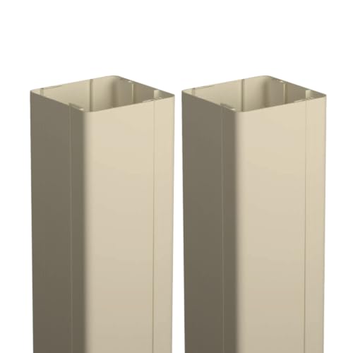Image of Weatherables 4x4 Vinyl Post Wrap - Weatherproof Premium Outdoor Vinyl Porch Post Wrap for Quickly Refreshing Existing Deck, Patio, and Porch Posts (4 inchx4 inchx96 inch, Tan)