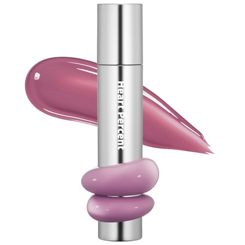 Image of Heart Percent Dote On Mood One Way Glowy Tint, Glass-like High Shine Glossy Finish w /Long-Lasting Luminous Color Lip Stain for Glowy Look, #06. Faded Mauve