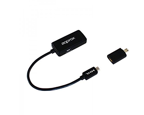 Velocraze Adaptador - adaptador MHL 3.0 4K a HDMI, conecta dispositivos móviles a pantallas HD, soporte de alta resolución, material duradero.