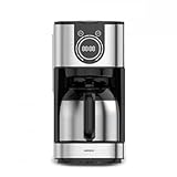 KARACA Series 2303 Inox Cafetiere Filtre, Edelstahl Filterkaffeemaschine, 1,2L Tropf-Kaffeemaschine mit programmierbarem Timer, Warmhaltefunktion, Aromasteuerung Machine a Cafe