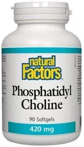 Phosphatidyl Choline 420mg from 1200 phophatidyl complex (90Capsules) Brand: Natural Factors