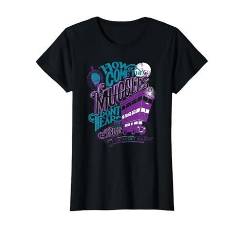 Image of Harry Potter The Knight Bus T-Shirt, Women, Black, Medium