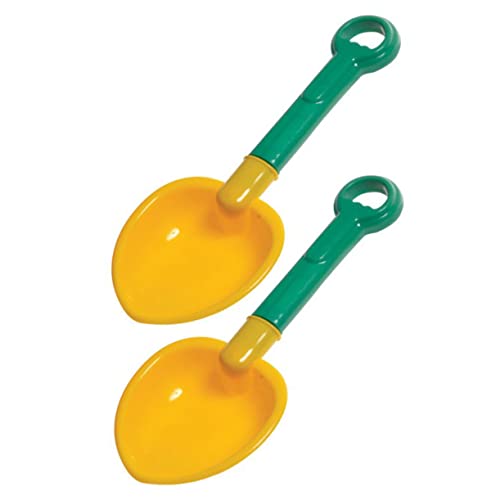 TOYANDONA 4pcs Lightweight PP Sand Shovel for Yellow Red Green Blue Fun Sand Play for Cognitive Development and Imaginative Skills Random Color
