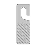 KLEBASTO Hakenaufhänger 18 x 45 mm | Eurolochaufhänger selbstklebend | Hang Tabs zum Präsentieren von Waren | Klebeaufhänger (100)
