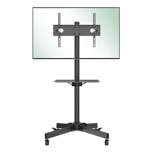 Soporte móvil para TV con ruedas, ajustable en altura, para pantallas de 23-60" miniatura 1