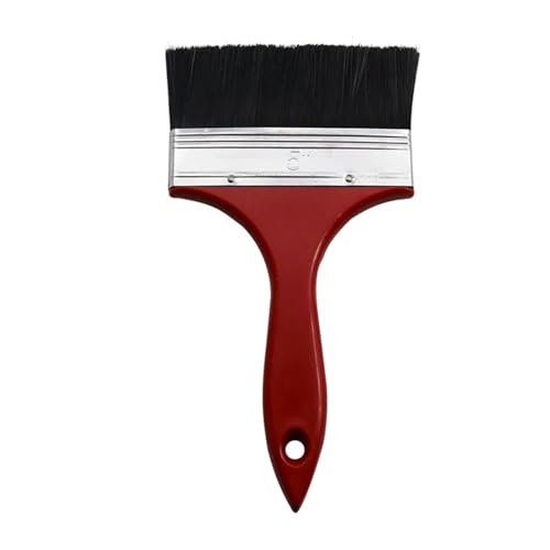 Brocha de cerdas de 1 a 6 pulgadas, cepillo de pintura, mango de plástico, no es fácil perder el cabello, herramientas de bricolaje, multifuncional (5 pulgadas)