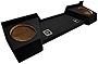 Compatible with Chevy Silverado or GMC Sierra Full Size Extended Cab Truck 2007-2013 Dual 10' Subwoofer Sub Box Speaker Enclosure