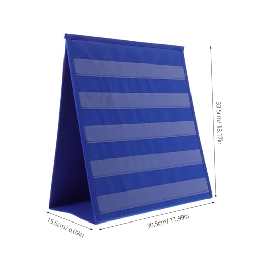 Support polyvalent à plusieurs compartiments bleu pour bibliothèque et école - 2