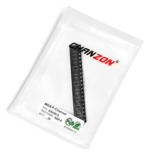 Chanzon 10 piezas AO4407A AO4407 SOP-8 SiC Mosfet P-Channel -12A Transistor SMD