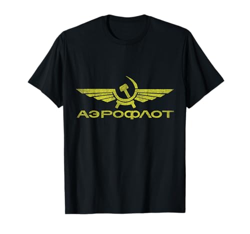 T-shirt vintage Aeroflot Maglietta