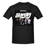 Alxoy Onerepublics Shirt Men's Personalised Graphic Short Sleeve Tshirt Fashion Breathable Cotton Top Tees Black 3X-Large