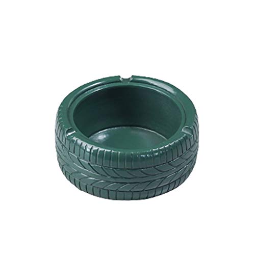 Yyqx Cenicero Neumáticos de Cemento de la Vendimia Cenicero, Bandeja de Ceniza de Cigarrillo for Interiores o Exteriores Uso Personalidad Oficina de café de la Barra Decoración cenicero Coche Cover