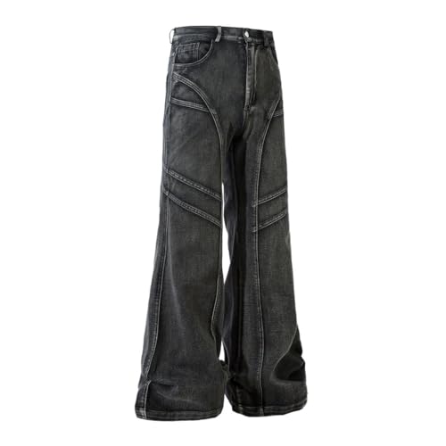 Men’s Slim Fit Casual Jeans, Washed Denim, Straight Leg, Pencil Pants for Summer Trendy Look