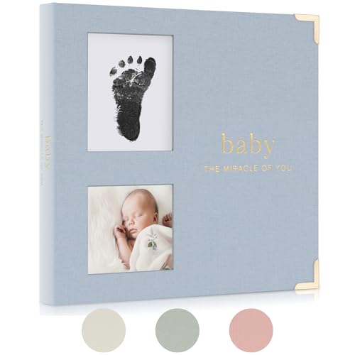 Zicoto ZIC-BABYB7-BLU_24-068D Keepsake Baby Memory Book cover