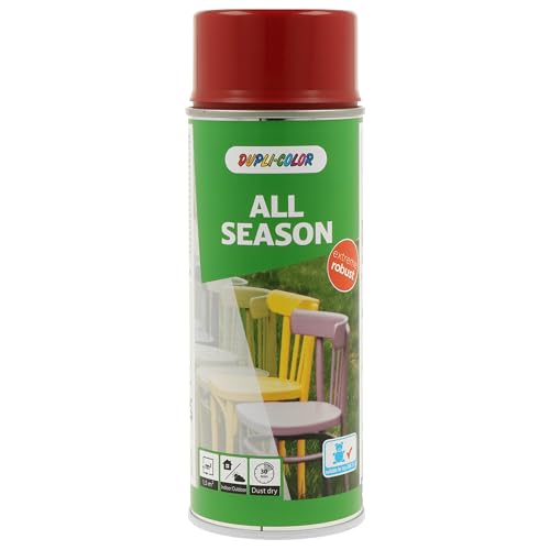 DUPLI-COLOR ALL SEASON RAL 3003 rubinrot glänzend 400 ml, hochwertiges Kunstharz-Farbspray, Schnelltrocknend, Wetterbeständig, Innen- und Außenanwendung
