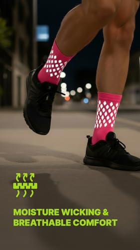 Image of ReflecToes Reflective Socks for cycling and running - 330 Candle Power High Visibility Night Safety Gear - Biomotion Support