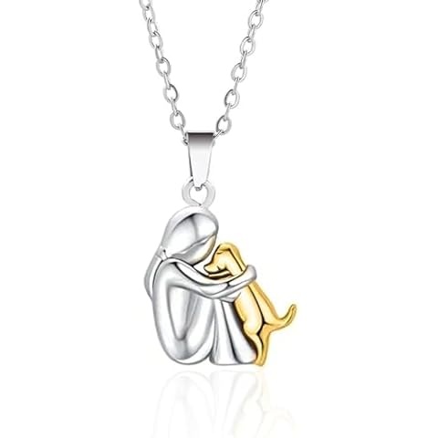 Art Attack Two Tone Dog Lover Necklace Cover