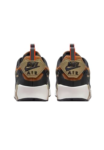 Nike Air Max 90 Drift Men's Shoes (FB2877-002, Dark Smoke Grey/Black/Hyper Crimson/Khaki) Size 104