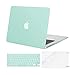 MOSISO Funda Dura Compatible con MacBook Air 13 (A1369/A1466, Versión 2010-2017), Rígida Carcasa Protector & Piel de Teclado de Color a Juego EU Versión & Protector de Pantalla,Menta Verde