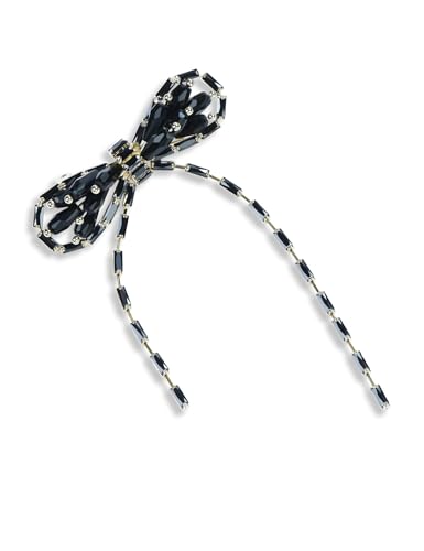 Image of Elegant Love Bow Brooch Micro Pave Cubic Zirconia Bowknot Wedding Bride Mother Brooch Pin Ribbon Shape Jewelry Brooch Breastpin