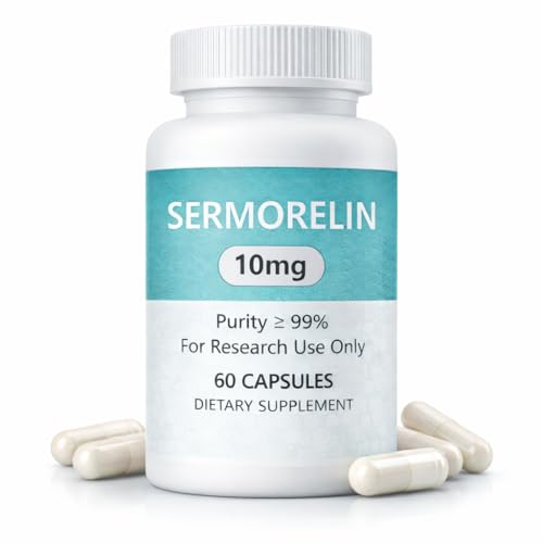 FSSGXX Sermorelin 10MG - Research Grade - 99% Purity - 60 Counts (1 Bottle)
