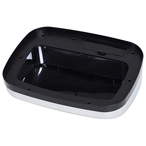 HOMCOM Papelera de Cocina 30L Cubo de Basura Cocina con Sensor Detector de Movimiento y Apertura Automático de Acero Inoxidable y ABS 33x25x58 cm Plata y Negro