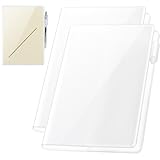 Clear Cover for Hobonichi A5 Size Planner- 13.1x8.8 Inches,Plastic Cover for HON A5 Notebook,Planner Protector (2-Pack)