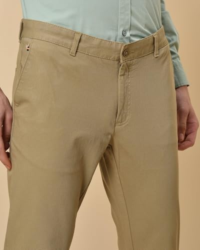 Image of Blackberrys Men's Cotton Blend Slim Casual Trousers