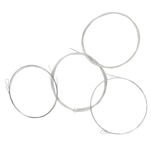 TEMPNAP Mandolinensaiten Stahlsaiten Saitensatz für Mandoline mit Stahlkern 4 Stück Mandolinenzubehör Einfach Montierbar für Musikinstrumente