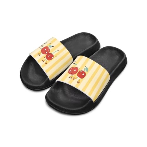 UNICEU Kids House Slippers Comfortable Open Toe Slides Sandals Girls Boys Slip On Lightweight Casual Shower Shoes