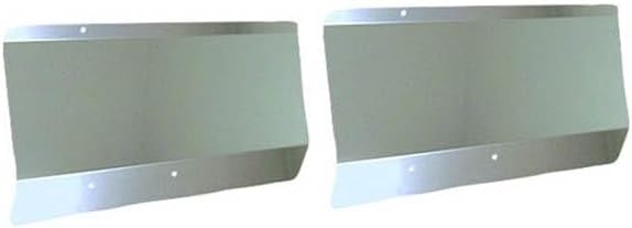 Technical Precision Replacement for Peterbilt 379 Year 1993 ONLY FITS Models W Dual Square Headlights Fender Shields Blank Stainless Steel
