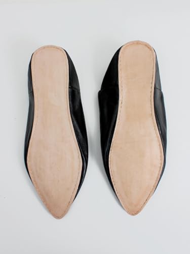 Generic Moroccan Babouche Slipper, Leather Slipper, Unisex Handmade Babouches Slippers Dyed With Natural Color, Babouche Men, Babouche Women thumb #5