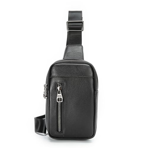 Sac de poitrine en cuir souple compact pour soulager le dos et libérer les mains