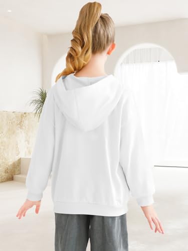 Girls Hoodie Long Sleeve Hoodie with Pocket Kids Flower Graphic Pullover Sweatshirt Cute Clothes2