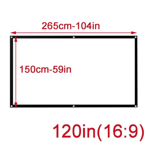 Pantalla para proyector plegable 120 pulg 16:9 miniatura 6