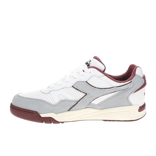 Image of Diadora Mens Winner Suede Leather Lace Up Sneakers Shoes Casual - Grey, White