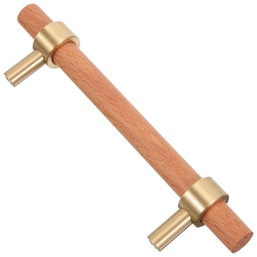 MAGICLULU Tirador de Madera Maciza para Armarios Resistente y Duradero con Diseño Ergonómico para Muebles y Puertas de Gabinete Estilo Natural para Cocina y Dormitorio