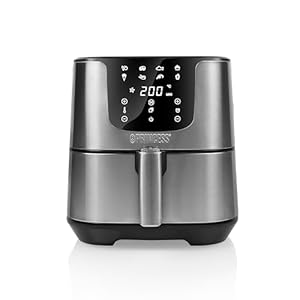 Princess Digital Airfryer XXL – Capaciteit 5,5 Liter – Digitaal bedieningspaneel – 8 programma’s – RVS