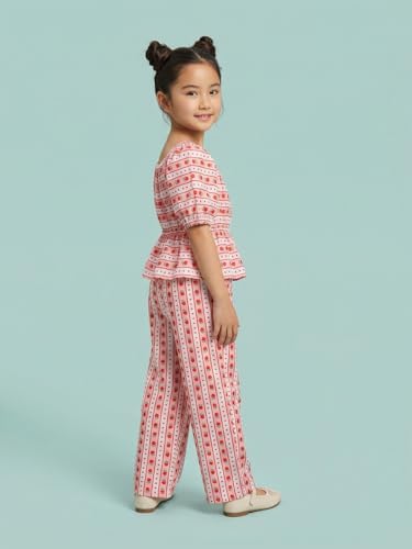 Image of Nautinati Girls Printed Top & Shorts Co-Ord Set | Age 2-10 Years