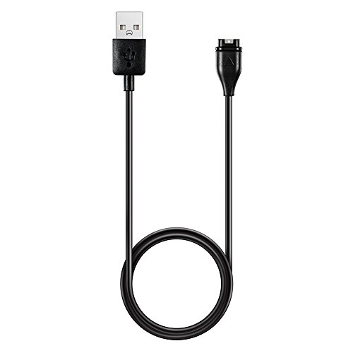 Domybest Cable de Datos de Carga USB para Garmin Fenix 5/5S/5X/Forerunner 935, Color Negro