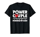 Power Couple Christian Couples Matching Valentines Day T-Shirt