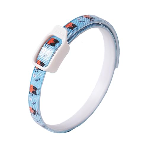 Poo4kark Pet Floh- Zeckenhalsband für Katzen Hunde, mit Ölen, verstellbar, waschbar, langlebig, sichere gezackte Schnalle, Farbstile (Blue, 5x5x1cm) Poo4kark Pet Floh- Zeckenhalsband für Katzen Hunde, mit Ölen, verstellbar, waschbar, langlebig, sichere gezackte Schnalle, Farbstile (Blue, 5x5x1cm)